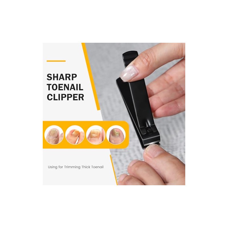 BEZOX BEZOX Sharp Curved Blade Finger Nail Clippers, Heavy Duty