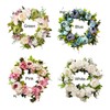 Artificial Peony Wreath Rattan Silk Cloth Simulation Decorative Front Door
