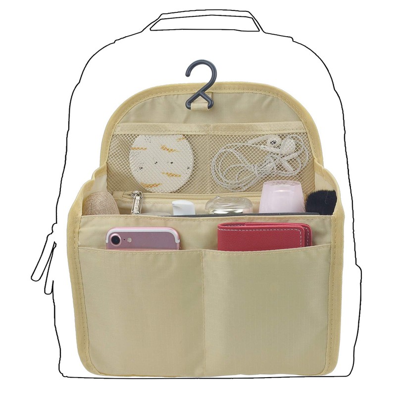 YIICOOLY Bag-In Bag, Backpack, Storage, Vertical, Freestanding, A4, B5, A5,