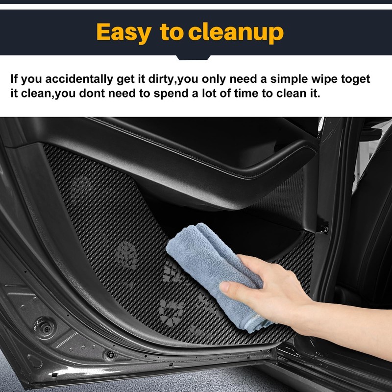 KUNGKIC マツダ 3 BP系 専用 2019-2025 ドアキックガード ドアプロテクター キズ 汚れ防止