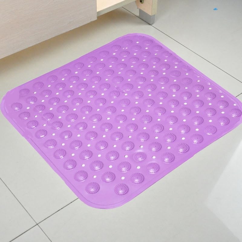 Shower Mat, 48 x 48 cm, Non-Slip Square Bath Mat,