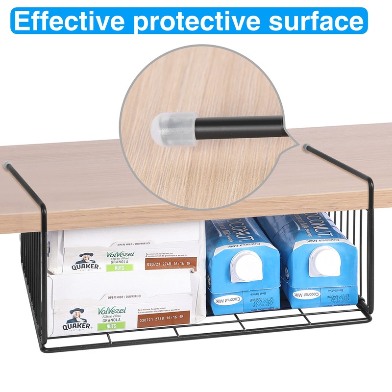 SUFAUY 2-Pack Under Shelf Basket, Under Cabinet Storage Hanging Organizer