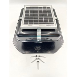 Solar RoofBlaster 2.0 with Black Vent | Solar Attic Vent | Solar Roof Vent | Solar Roof Attic Fan | New and Improved Design