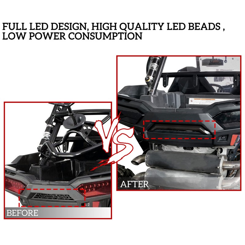 SAUTVS Center Tail Light 3rd Brake Stop Lamp for Polaris