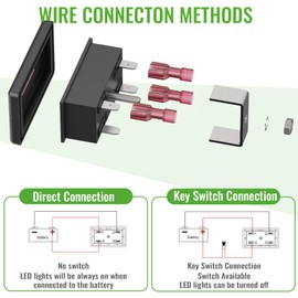 10L0L Golf Cart Battery Meter 36V LED Battery Power Indicator, Compatible with Lead Acid Batteries Powered Golf Cart for Yamaha, Club Car, EZGO, Lift, Lawn Mower, Leaf Trimmer, Motorhome etc