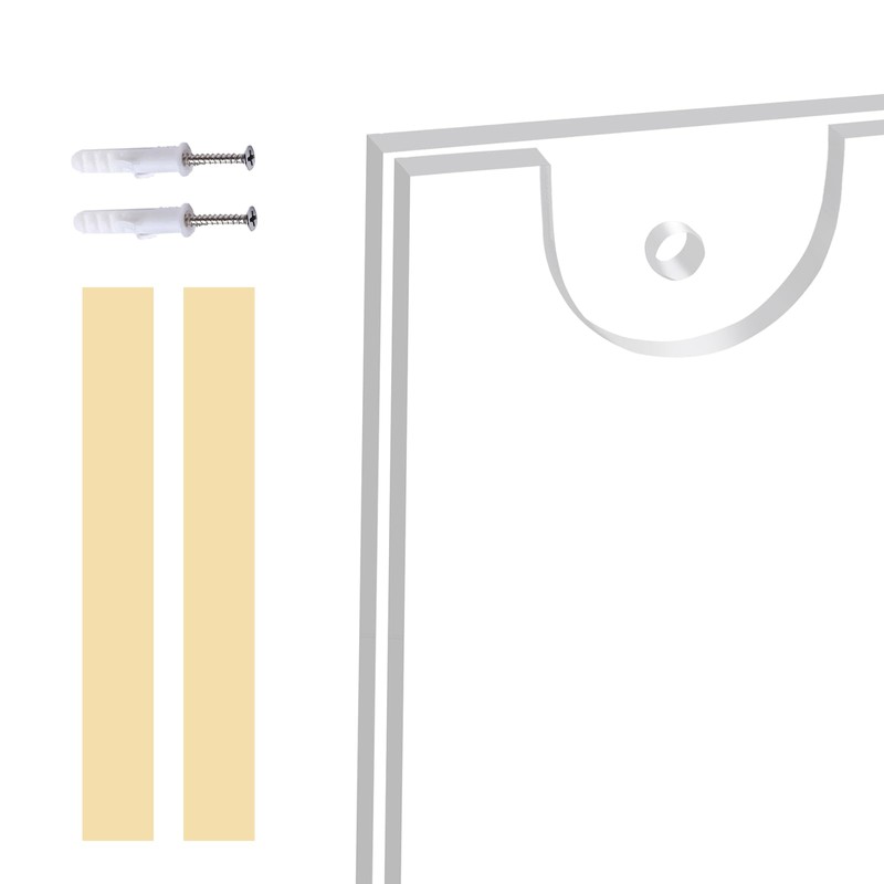 Acrylic Sign Holder 11x8.5 Horizontal, Wall Mount Document Holder, Clear