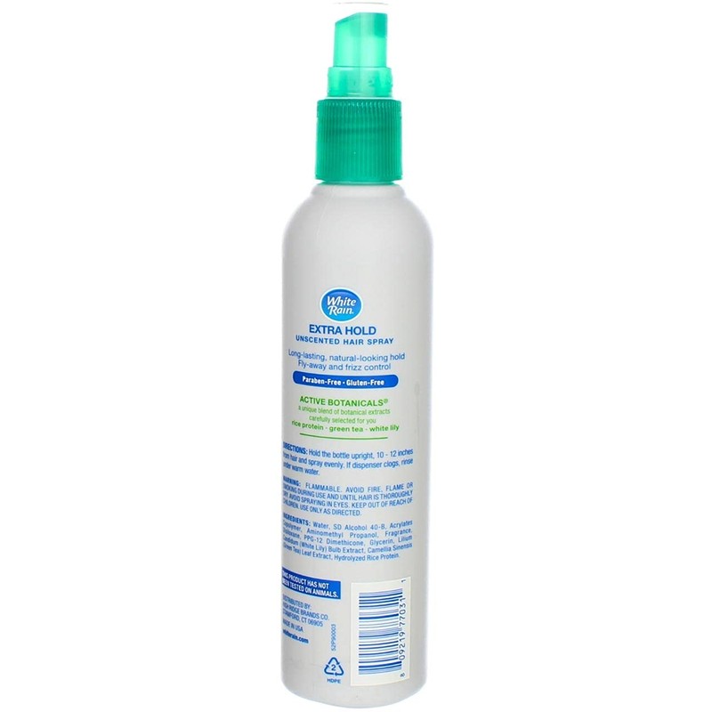 White Rain Non-Aerosol Hair Spray Unscented Extra Hold 7 oz
