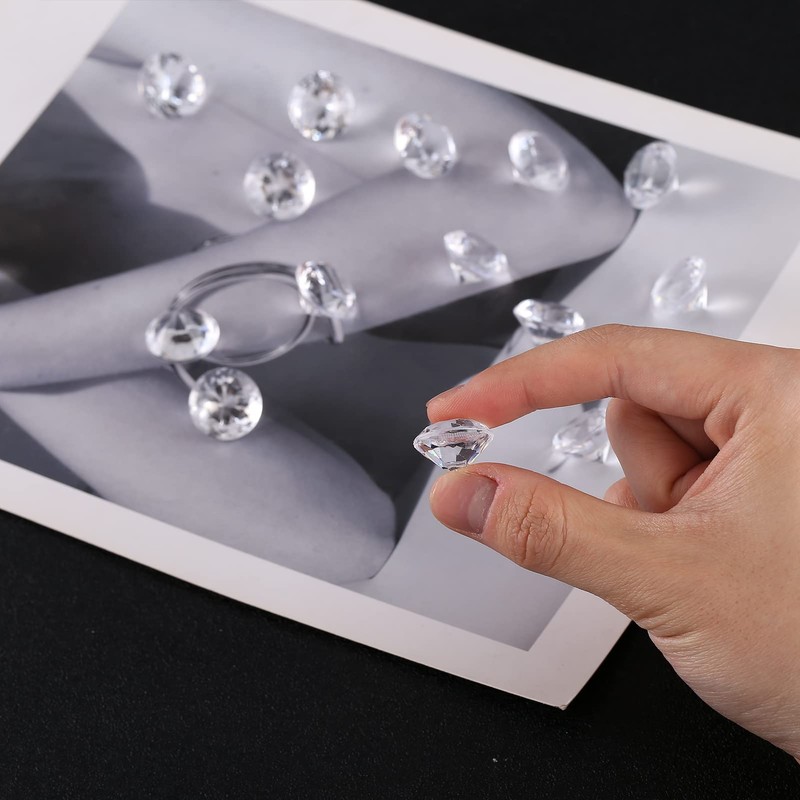 HERZWILD Acrylic Diamond Crystals Transparent Crystal Table Decoration Wedding Decoration