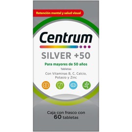 Centrum Silver +50 | Multivitamínico | Vitamina B, C | 60 Tabletas