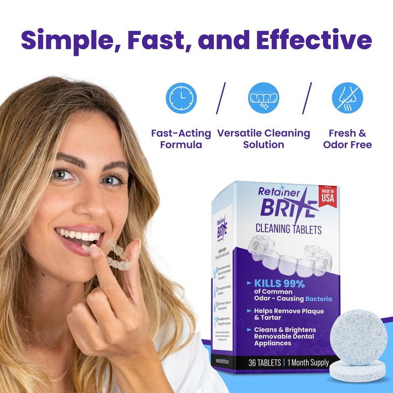 Retainer Brite 36 Tablets - Retainer Cleaner Tablets
