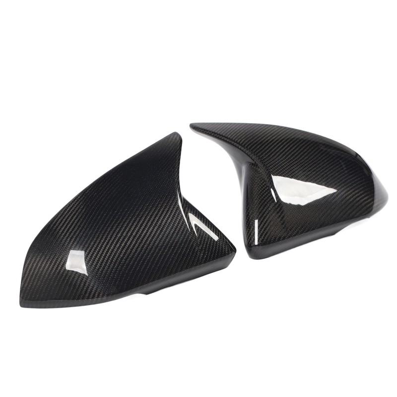 1 Pair Side Mirror Cap Cover Standard Carbon Fiber Glossy