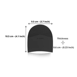 Kabber DIY Stick On Heels for Men | Classic Shoe Repair Kit Heel Replacement for Men's Shoes | 1 Pair Non-Slip Stick-On Heels | Made in Europe