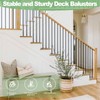 TOCRETOARE 50 Pack 36" Aluminum Deck Balusters, Balusters for Deck