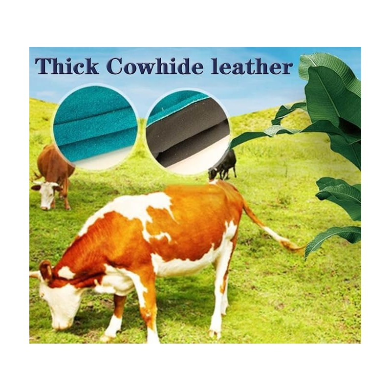 60CM Animal Handling Gloves Bite Proof, Thickened Leather Protective Gloves