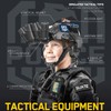Kids Tactical Helmet Set with Headset Walkie Talkies, Police Kids