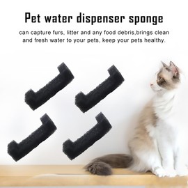 Hsthe Sea 10 Pieces Sponge Filter for Cat Fountain Replacement for Pet Drinking Fountain Sponge Filter for 2.5L Automatic Drinking Water Dispenser