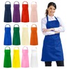 Syntus 12 Pack Bib Apron, Unisex Aprons Adjustable Waterdrop Resistant