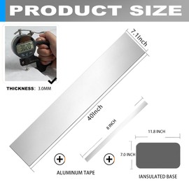 Battery Blanket Battery Insulation Kit 40"x7" Battery Wrap Heat Shield Extreme Temperature Protection in Cold Weather and Hot Summer for Car Truck RV 1PCS