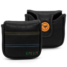 Golf Club Headcover 3 Wood Headcover Birdie Design Magnetic Closure Elegant Embroidery Premium Leather Driver Fairway Wood Hybrid Blade Mallet Putter Cover (for Mallet Putter)