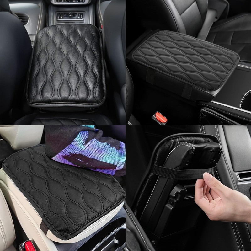 Center Console Cover for Most Vehicles - Waterproof Armrest Pad