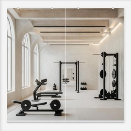 Tempered Home Gym Mirror 24"x48" - 1/4" Thick Body Large Wall Mirror Full Length for Bedroom, Garage, Bathroom - Frameless, HD Ultra Clear 24"x48" - 2 Pack