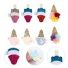 Baluue 8pcs Ice Cream Glitter Hair Clips for Girls Cute