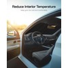 Windshield Sun Shade for Dodge Charger 2011-2023 with Rearview Mirror