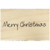 Art Stamps Scribbled Merry Christmas Inca Stamp, Black