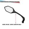 MEACHOW ME-007(2020) - Espejo retrovisor para manubrio de Bicicleta (Cristal