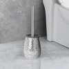 Escenzy Modern Toilet Brush and Holder Set Mosaic Glass |