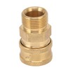 2Pcs Pure Copper M22 High Pressure Washer Fitting Adapter 3/8