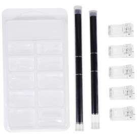 IWOWHERO Manicure Extension Fake Patches Nail Art Clips Nail Kits Pens Perfect for Home and Salon