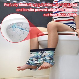 Universal Urine Protector for Toilet Seat, Toilet Seat Splash Guard, Transparent Potty Training Pee Splash Guard, Waterproof Urine Deflector for Children