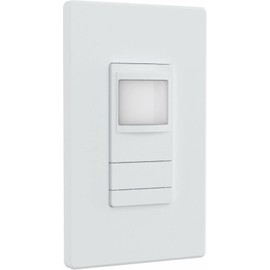 Lithonia Lighting SensorSwitch Wall Mount Motion Sensor Switch, Passive Infrared Wall Switch and Occupancy Sensor, WSXA Series, Single Relay, White (WSXA WH)