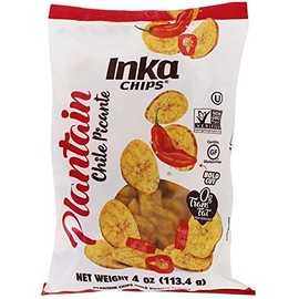Inka Crops Plantain Chips, Chile Picante, 4 Ounce (Pack of 12)