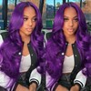 GAIWAC Purple 5x5 Body Wave Lace Front Wigs Human Hair