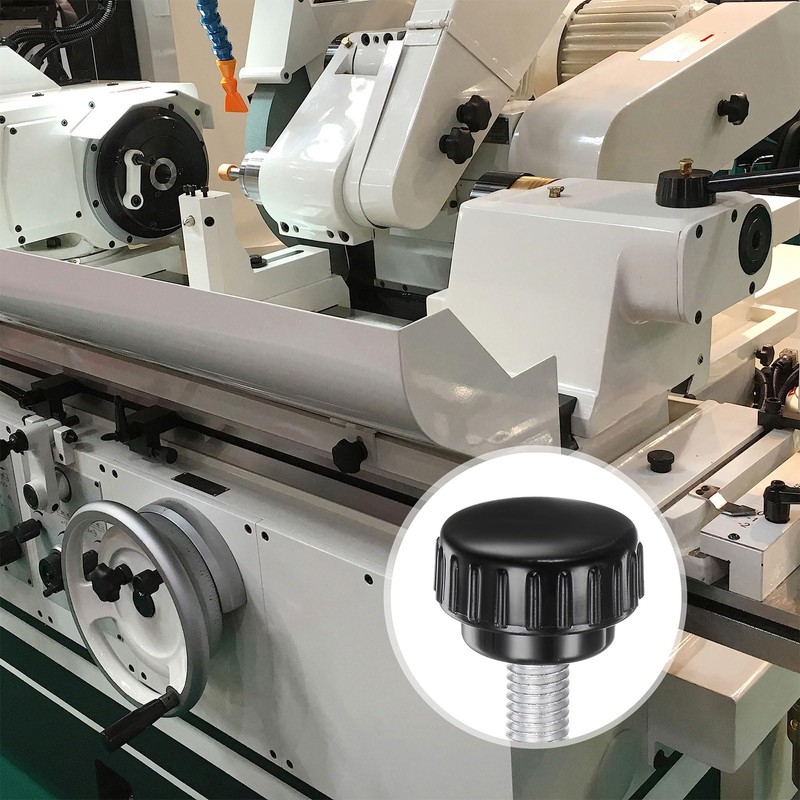 sourcing map 4pcs Knurled Clamping Knobs M6 x 10mm Metric