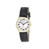 Ravel Women's Easy Read Watch with Big Numbers - Black/Gold