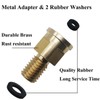R0557100 Brass Pressure Gauge Adapter with O-Ring, Fits CS/CJ Series