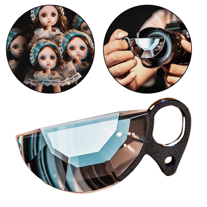 zalati Kaleidoscope Lens Semicircle Special Effects Camera Glass Filter Handheld