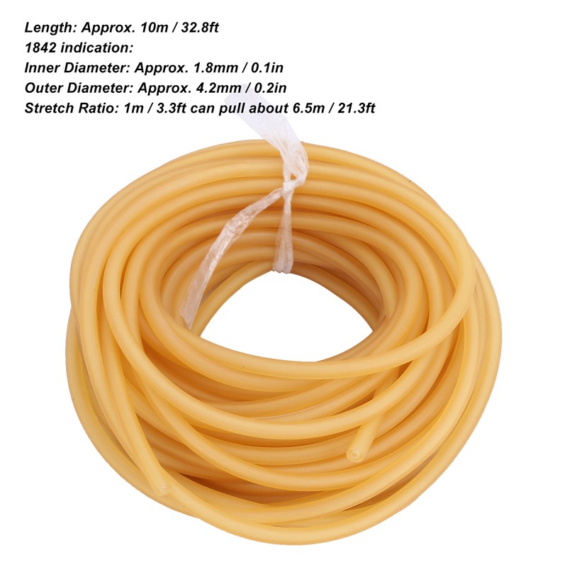 A1842 10 Meter Latex Tube Elastic Band Natural Latex Tube