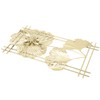 Ginkgo Leaf Wall Hanging Decor Metal Iron 3D Golden Ginkgo