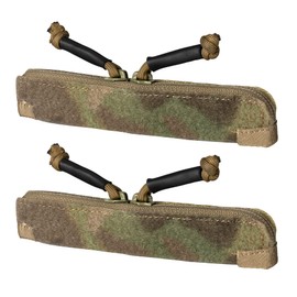 IDOGEAR Zipper Strip Insert for Vest Combat AVS CPC JPC2.0 Hook and Loop Pocket Accessories Double Zippers 5.9" length 2 Pack (camo)