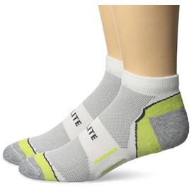 Top Flite Men's Sport Performance Mesh Upper Low Cut Ultra Dri Socks 2 Pair Pack, Green, Shoe Size 9-13