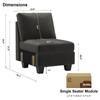 Belffin Velvet Single Seat Module for Modular Sectional Sofa Couch