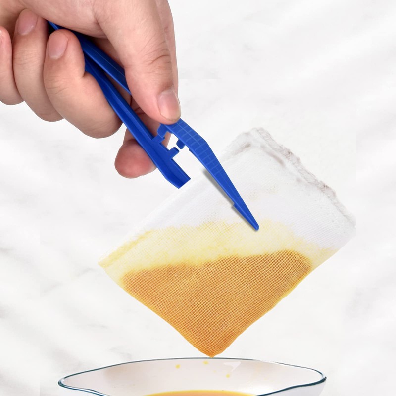 AccEncyc 30 pinzas de primeros auxilios, color azul, 5 pulgadas