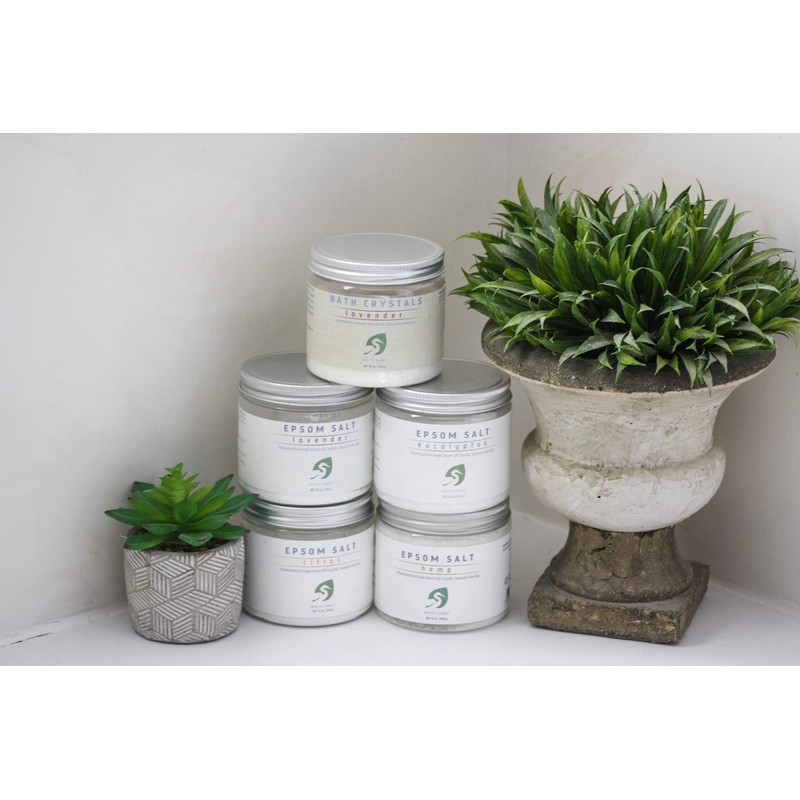 WHITE EGRET Epsom Salt, Eucalyptus, 2.5 Pound