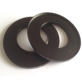 2x Metal 49-82mm Step Up Rings D-SLR Video Camera Lens Fix-ed Connect-ing Size 49mm To 82mm Filter Aperture Adapter Circle Screws Photo Picture View Connector Focus Photograph-y Parts Accessories