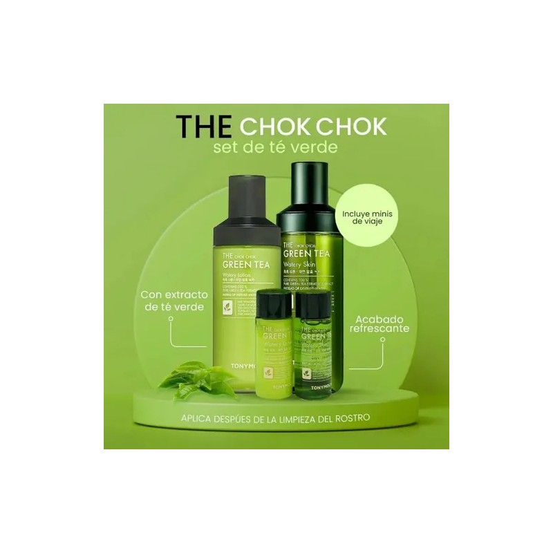 Set de Skincare Tonymoly The Chok Chok Green Tea para