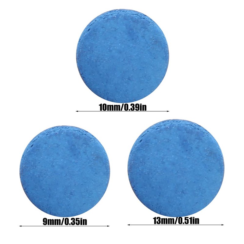 50Pcs Pool Cue Tips, 9-13mm Pool Billiard Replacement Tips for